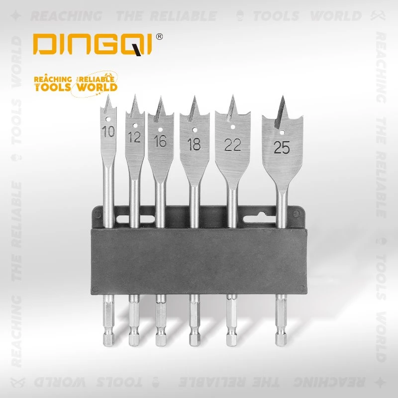 Set di punte da trapano per legno lunghe e piatte